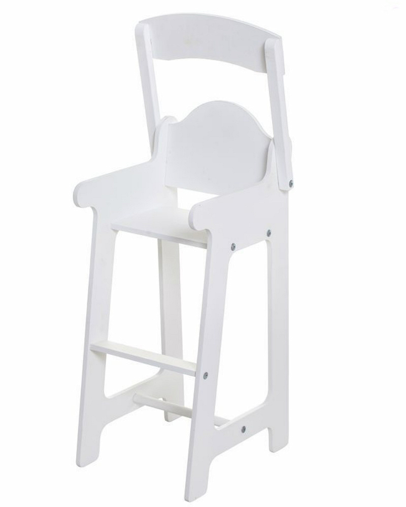 Набор кукольной мебели: стул, люлька и шкаф, белые  